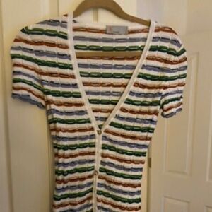 Missoni M Stripe Knit Cardigan. Size 38